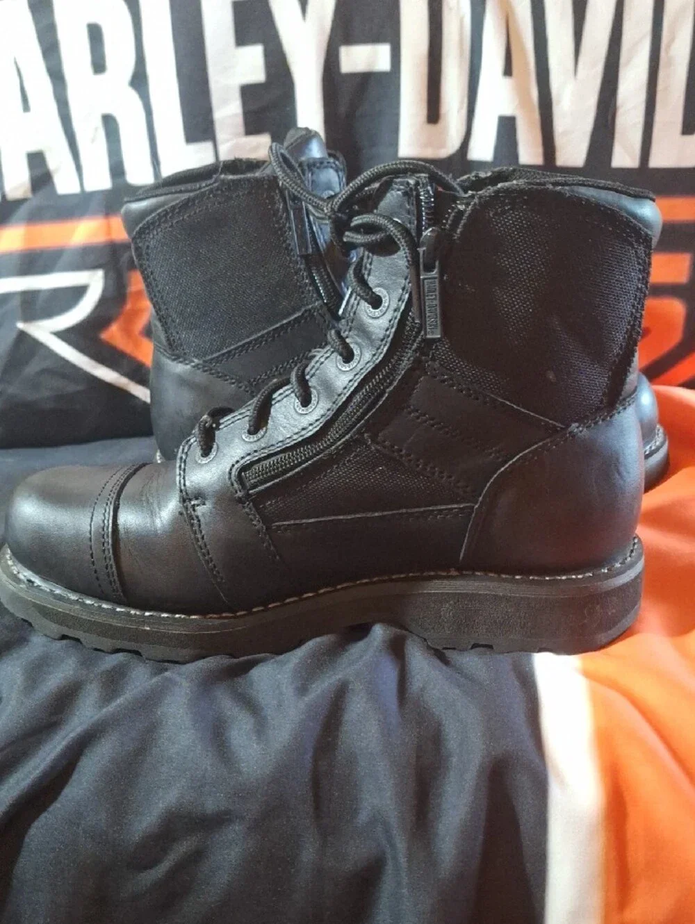 Harley-Davidson Men's Black Leather Bonham Riding Boot